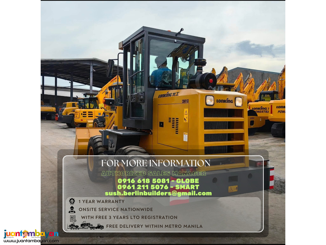 Lonking Cdm816d wheel Loader 1.0cbm brand new 