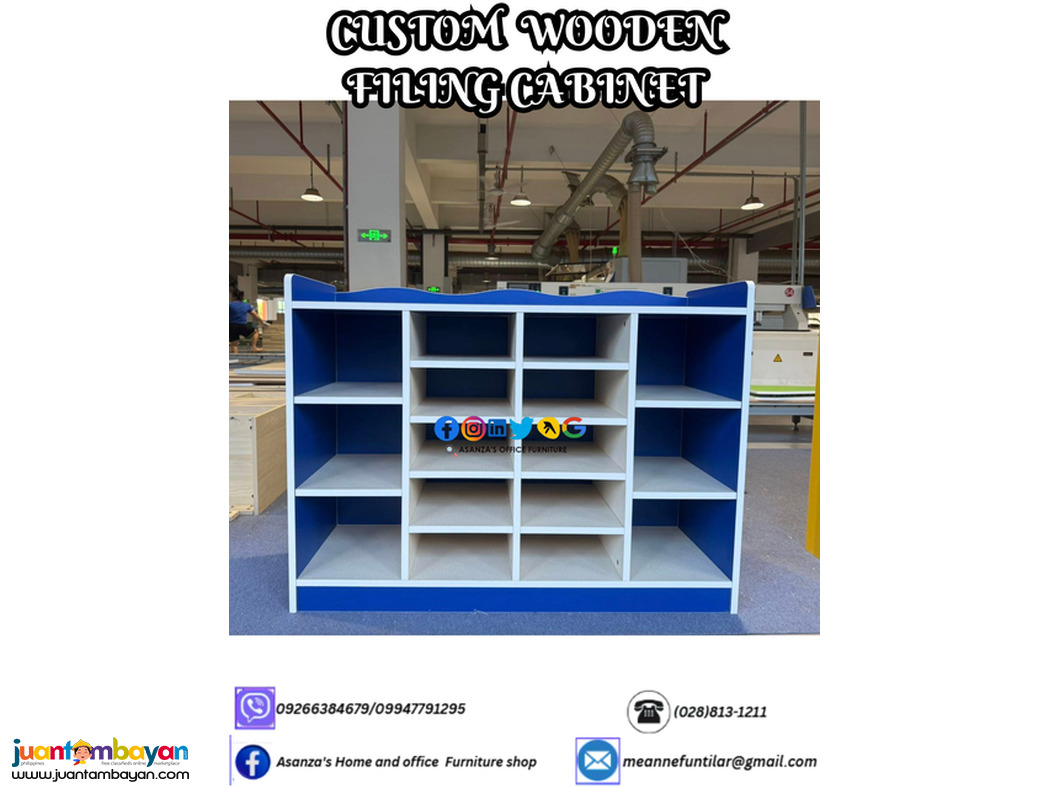 CUSTOMIZE WOODEN FILING CABINET
