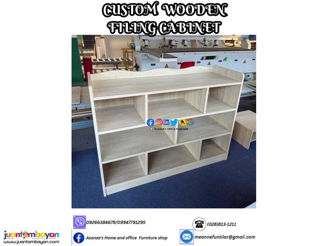 CUSTOMIZE WOODEN FILING CABINET