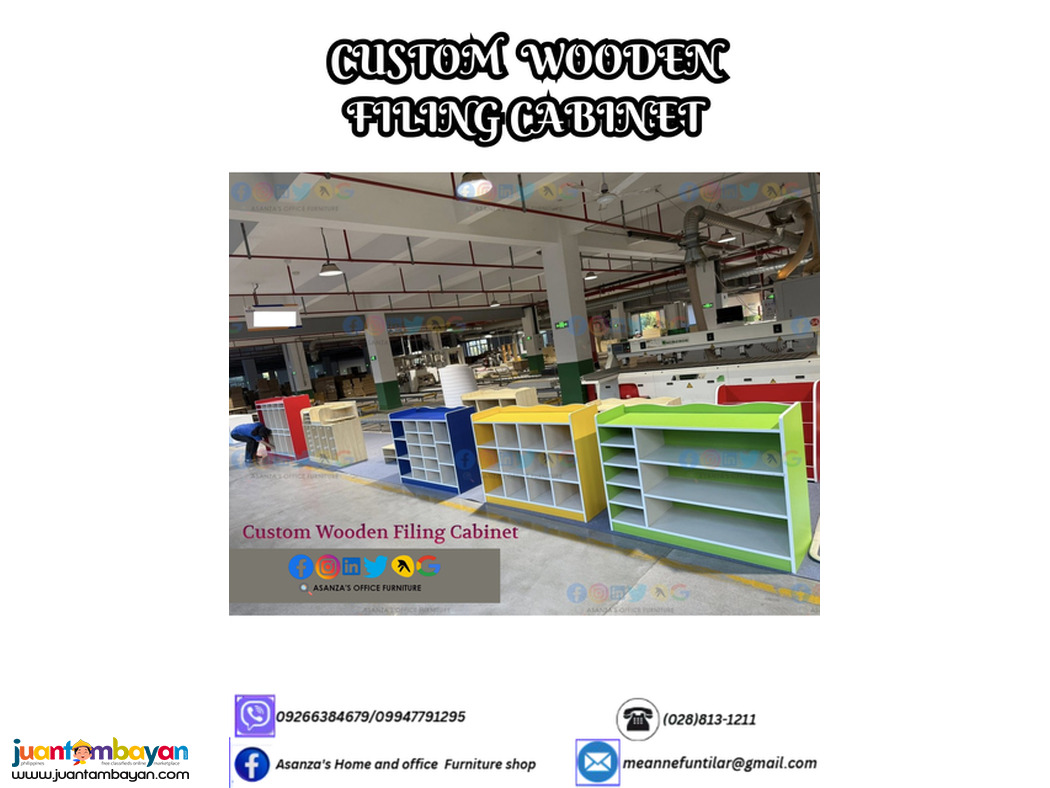 CUSTOMIZE WOODEN FILING CABINET
