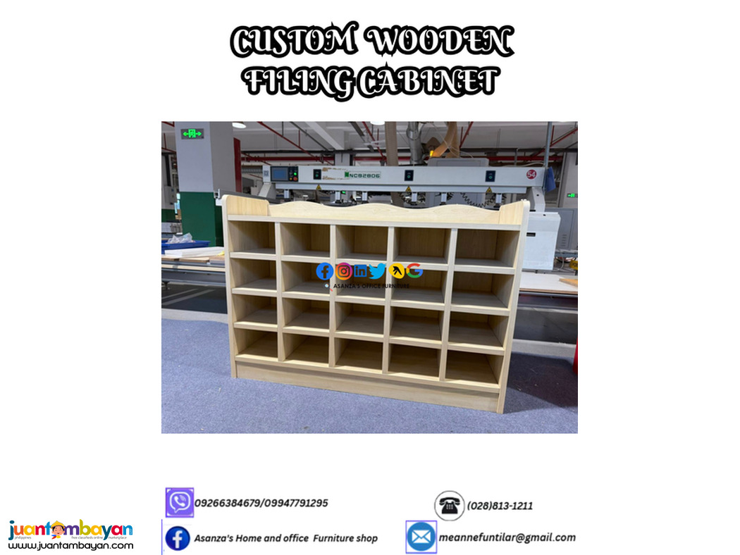 CUSTOMIZE WOODEN FILING CABINET