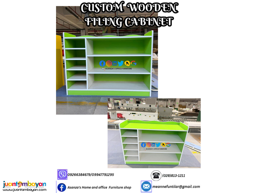 CUSTOMIZE WOODEN FILING CABINET