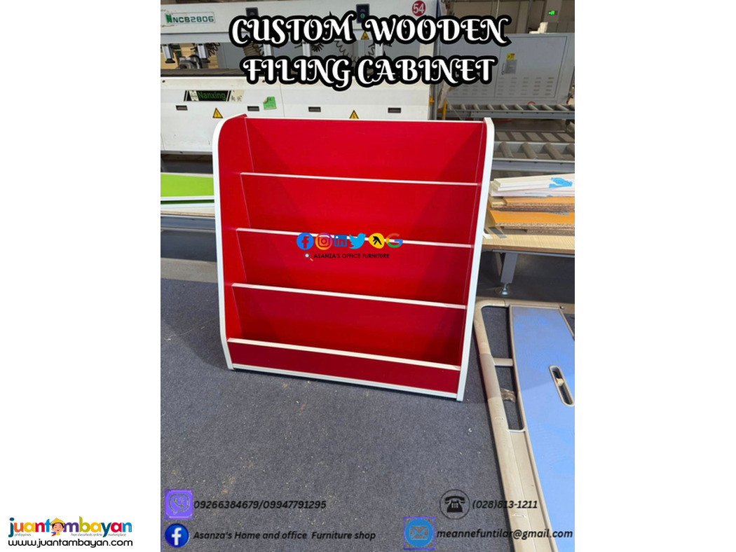 CUSTOMIZE WOODEN FILING CABINET