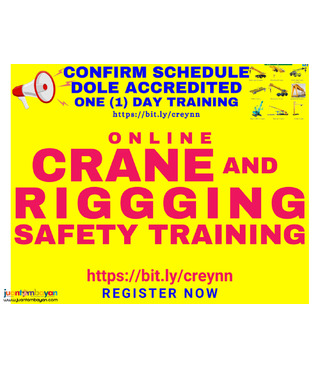 Online Crane Safety and Rigging Safety Training DOLE Accredited