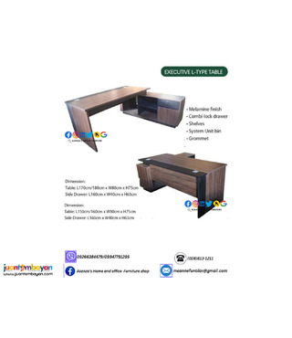 EXECUTIVE L-TYPE OFFICE TABLE