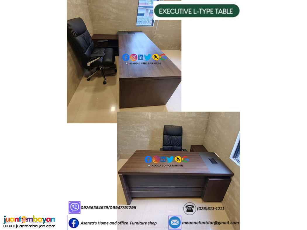 EXECUTIVE L-TYPE OFFICE TABLE