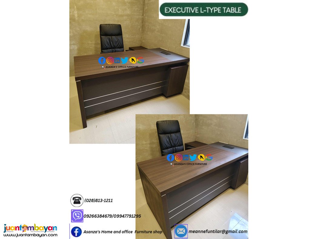 EXECUTIVE L-TYPE OFFICE TABLE