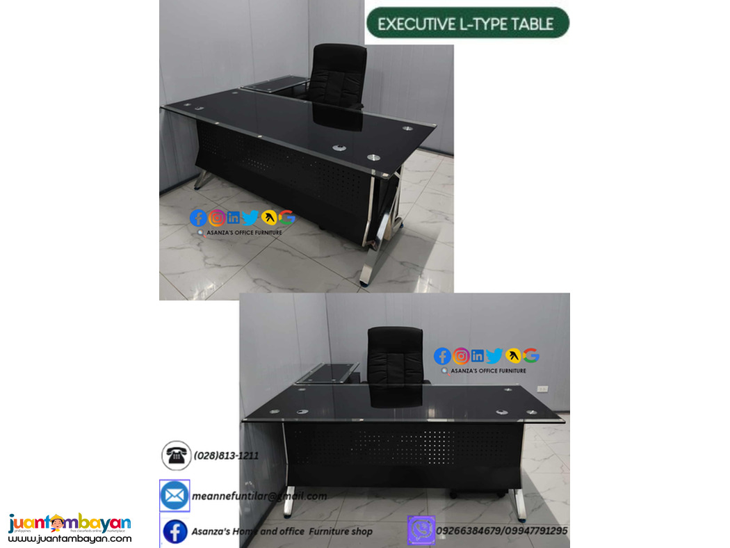 EXECUTIVE L-TYPE OFFICE TABLE