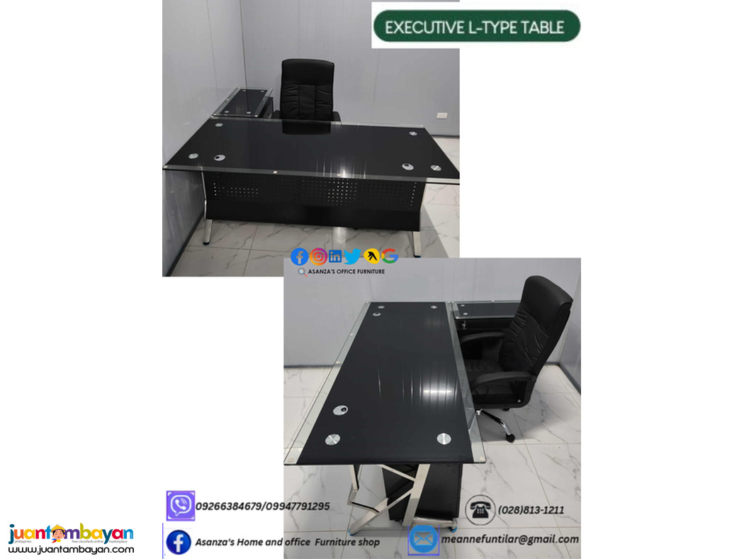 EXECUTIVE L-TYPE OFFICE TABLE