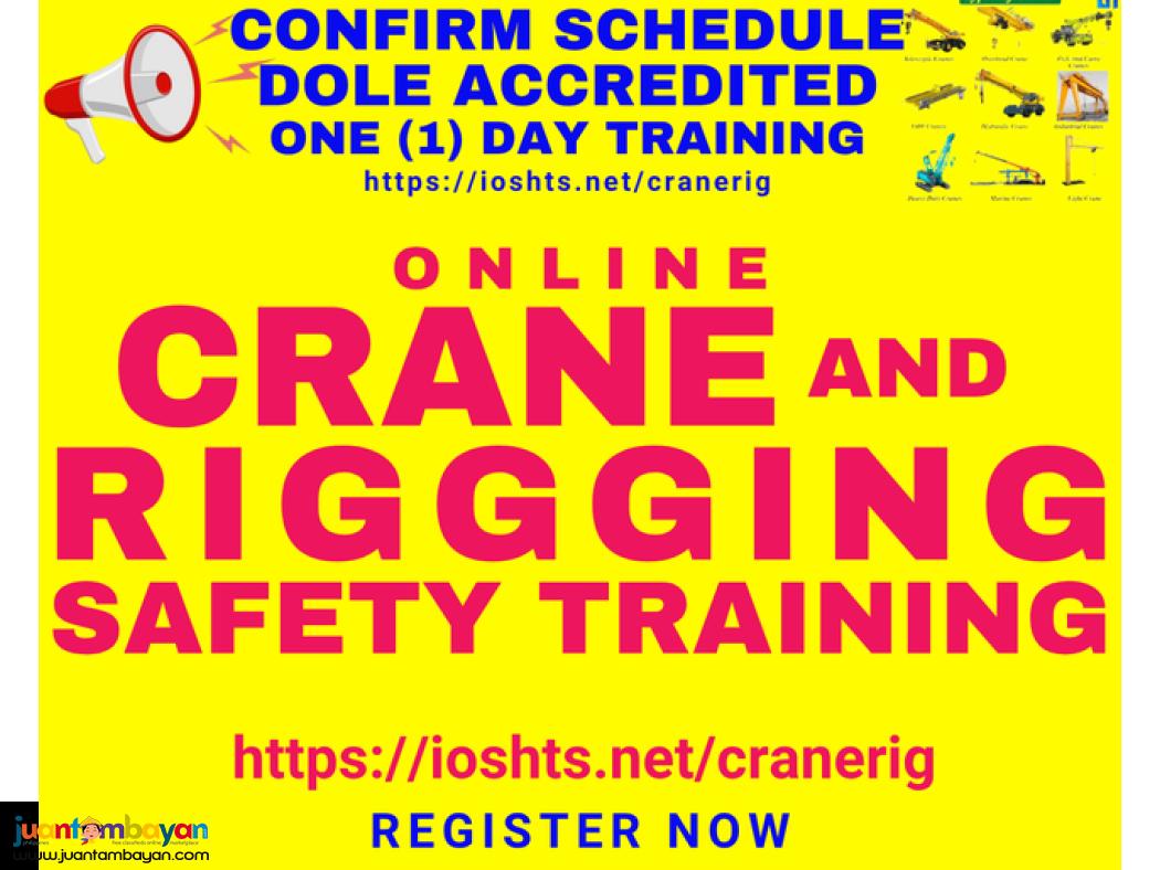 Crane and Rigging Safety Training DOLE Accredited Training Online