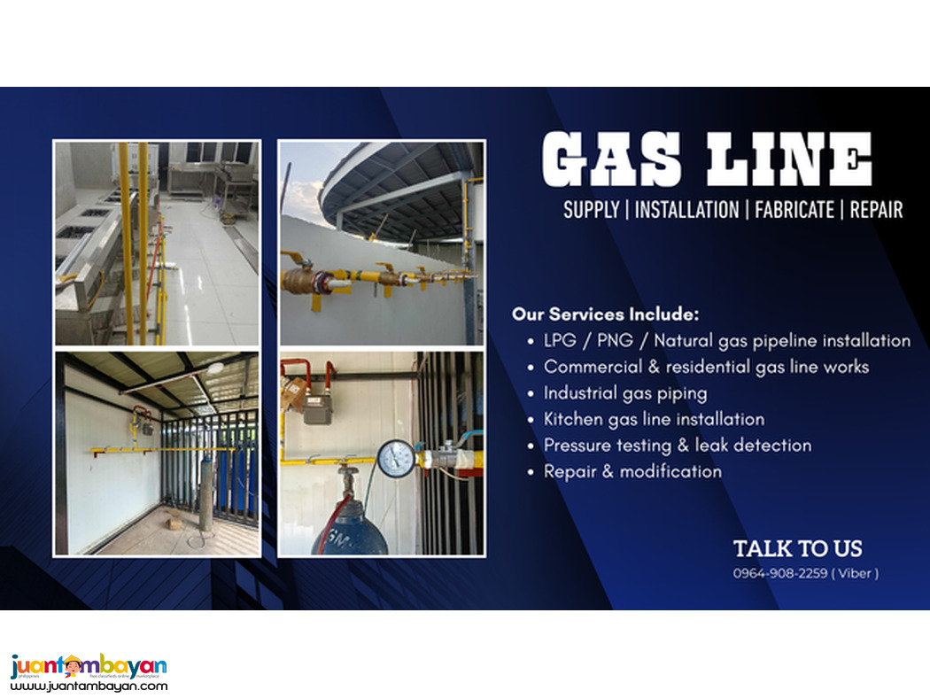 gAS PIPE FOR LAUNDRY ,, inquire now