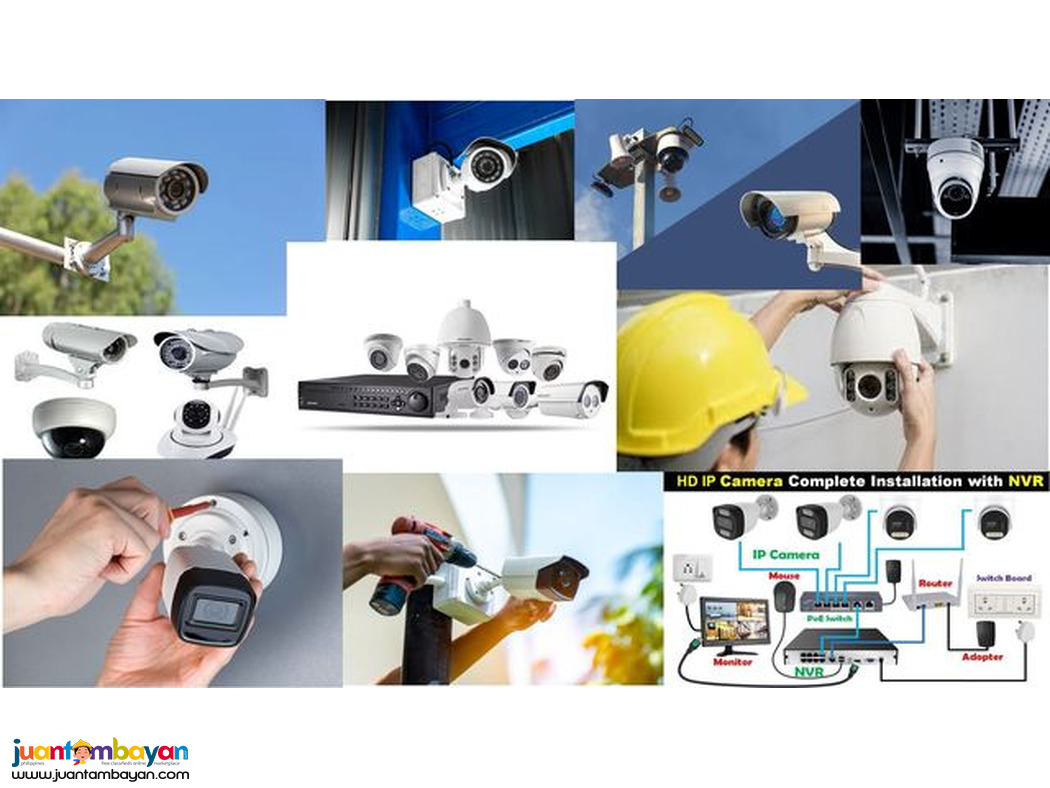 CCTV HD IP Camera Complete Installation with NVR