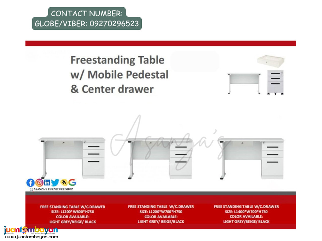 OFFICE TABLE | FREESTANDING OFFICE TABLE | 
