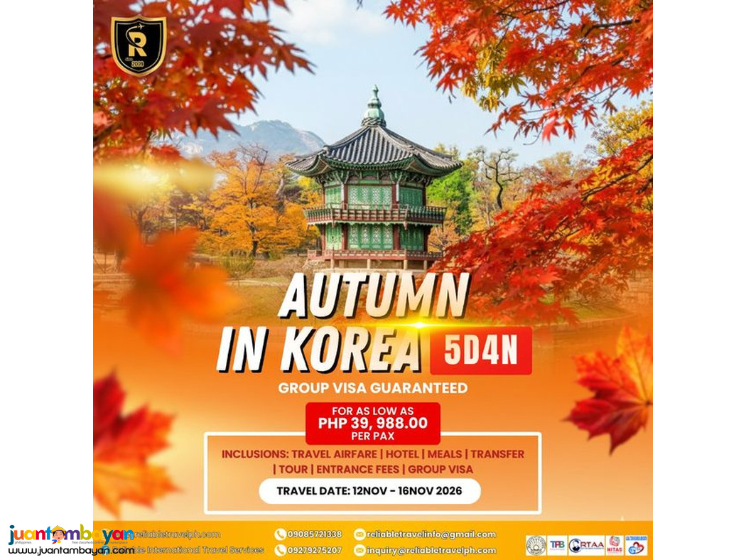 5days 4nights korea full package