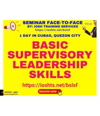 Basic Supervisory Leadership Skills Seminar Face to Face Cubao QC