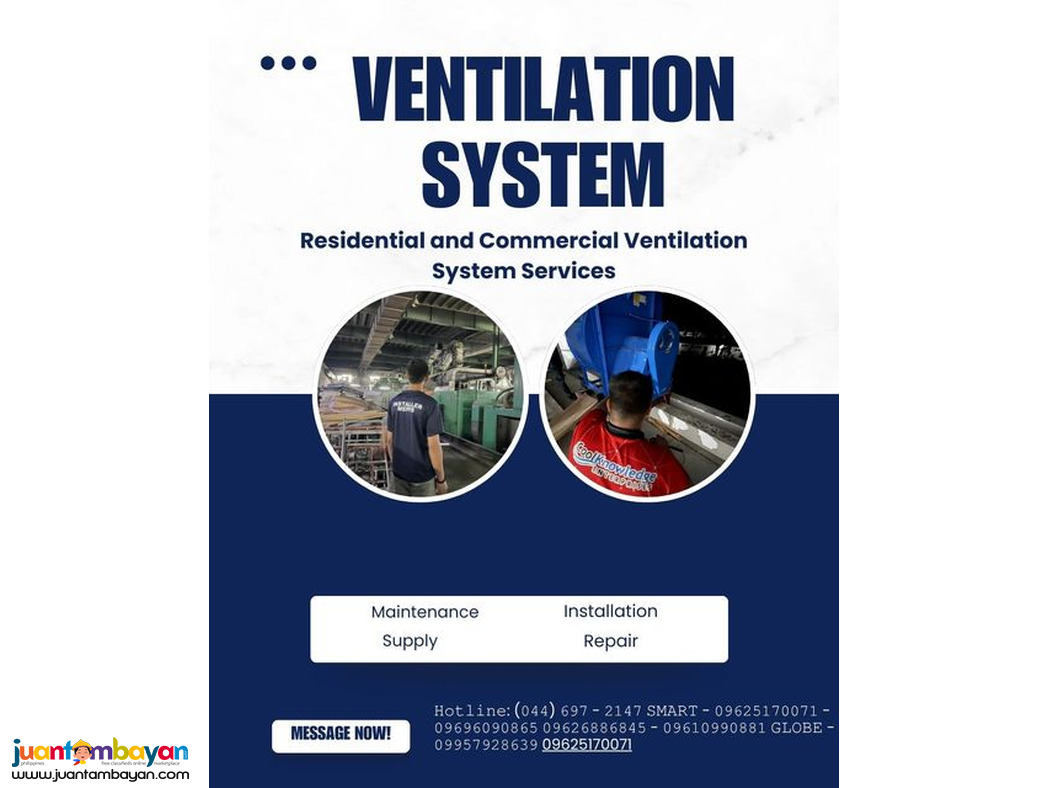 vENTILATION EXPETISE WORKS // INSTALL SUPPLY