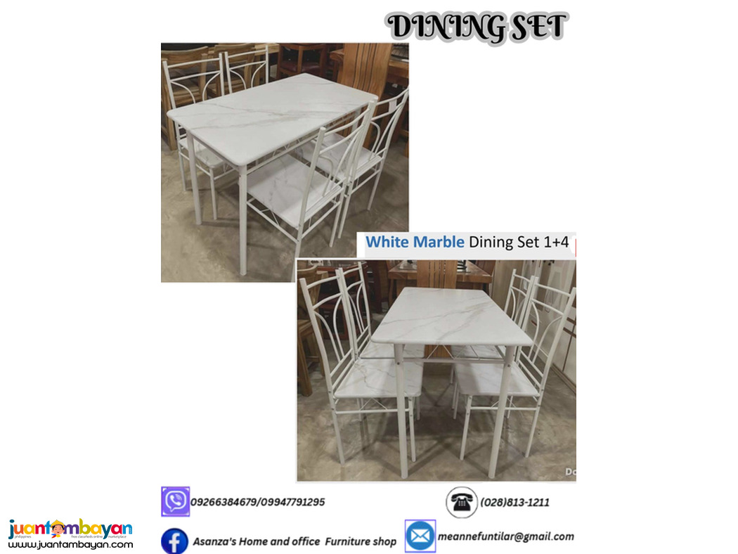 DINING TABLE AND CHAIRS
