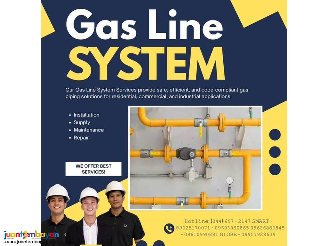 Gas Line System We Supply And Installation