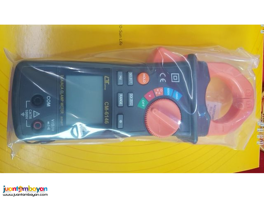 AC/DC Clamp Meter, Clamp Ammeter, 1000A/1000V Lutron CM-6146