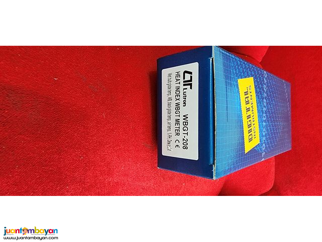 Heat Index WBGT Meter, WBGT Meter, Heat Index, Lutron WBGT-208