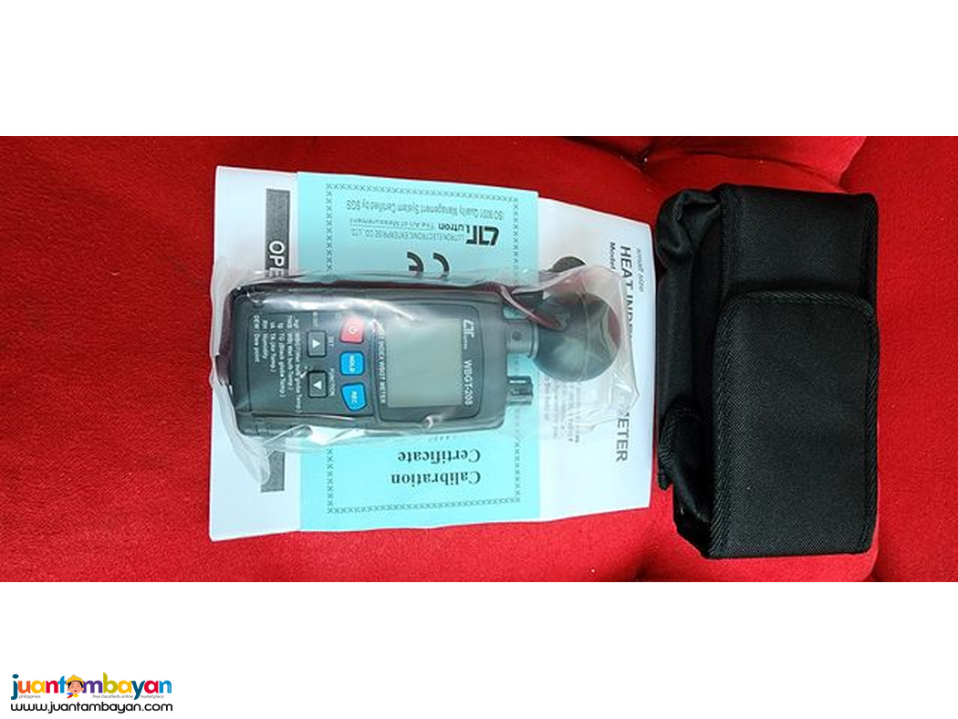 Heat Index WBGT Meter, WBGT Meter, Heat Index, Lutron WBGT-208