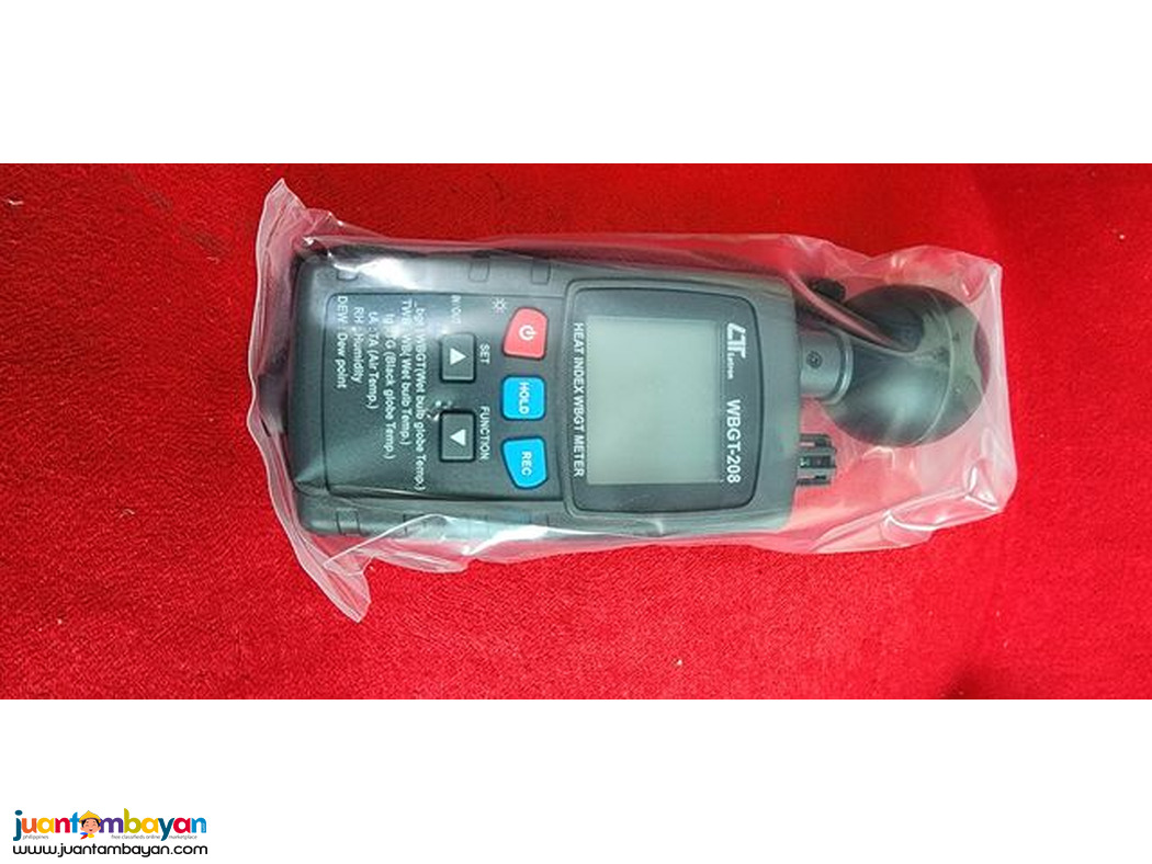 Heat Index WBGT Meter, WBGT Meter, Heat Index, Lutron WBGT-208