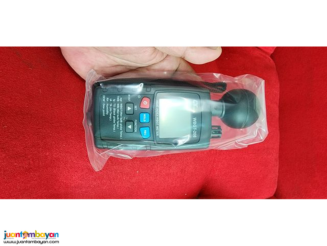 Heat Index WBGT Meter, WBGT Meter, Heat Index, Lutron WBGT-208