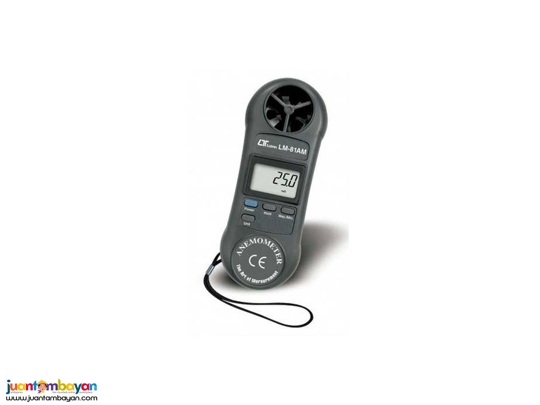 Anemometer, Pocket Anemometer, Air Velocity Meter, LM-81AM