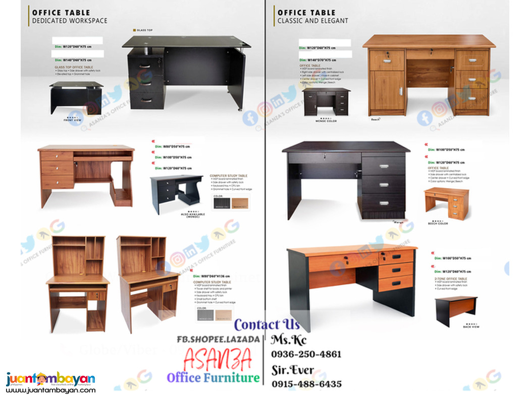 Office Table / Freestanding Desk - Workstation