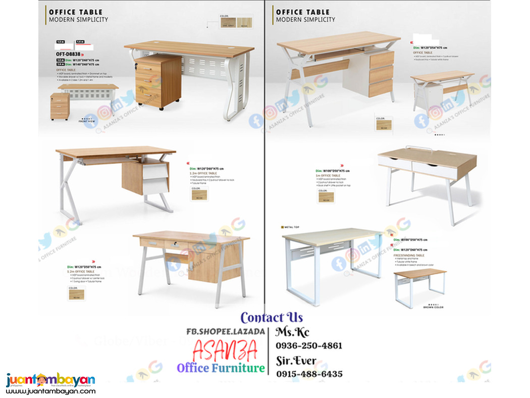 Office Table / Freestanding Desk - Workstation