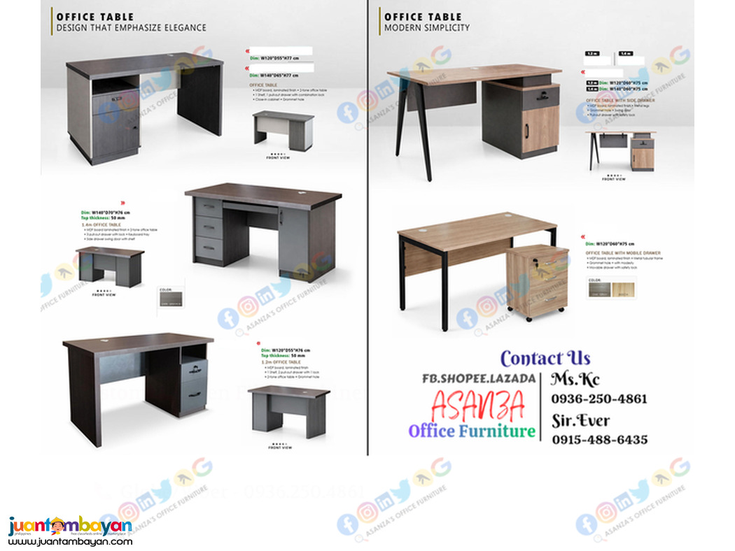 Office Table / Freestanding Desk - Workstation