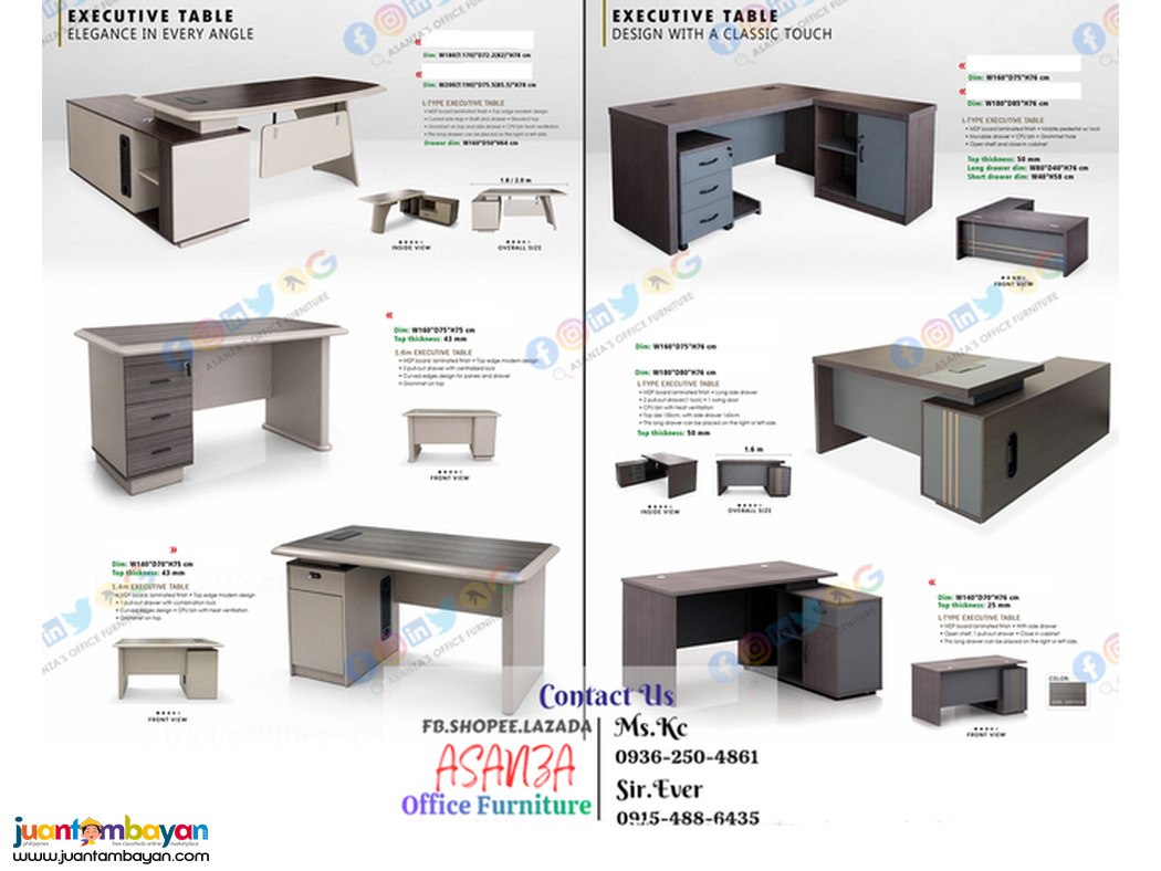 Office Table / Freestanding Desk - Workstation