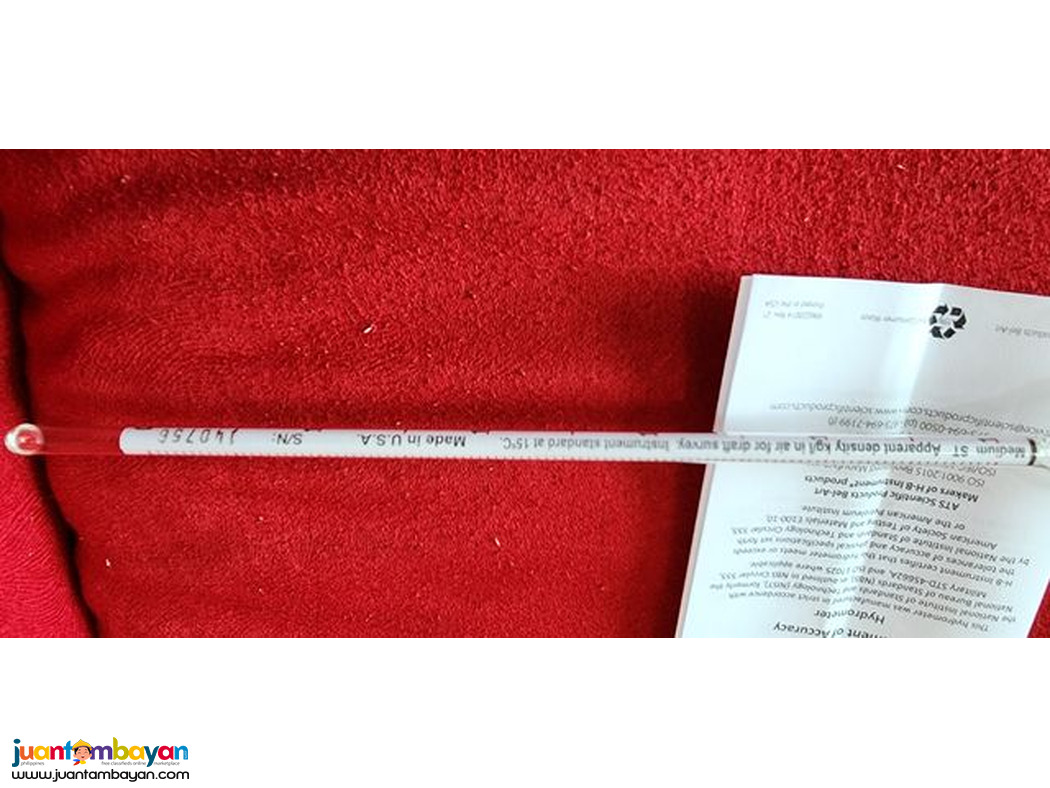 Draft Survey Hydrometer, Seawater Hydrometer, Density Hydrometer