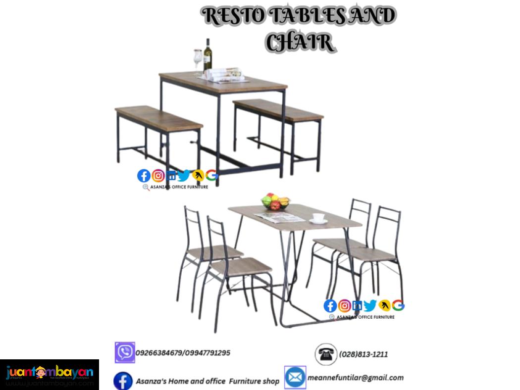 PANTRY TABLES AND CHAIRS