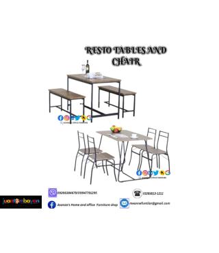 PANTRY TABLES AND CHAIRS