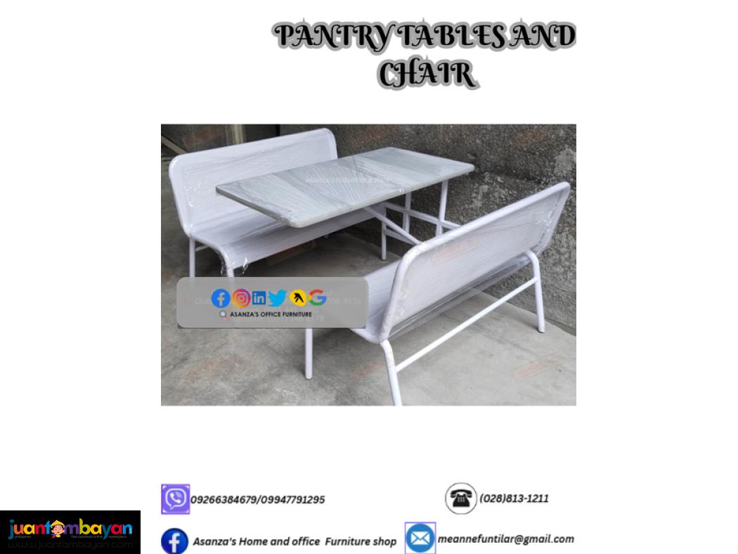 PANTRY TABLES AND CHAIRS