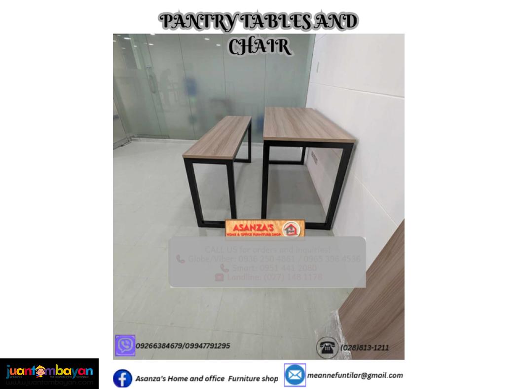 PANTRY TABLES AND CHAIRS