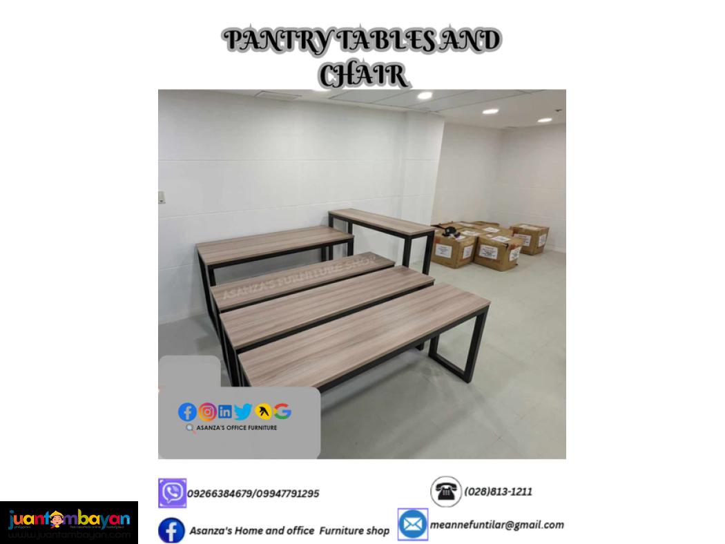 PANTRY TABLES AND CHAIRS