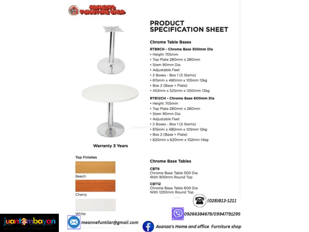 PANTRY TABLES AND CHAIRS