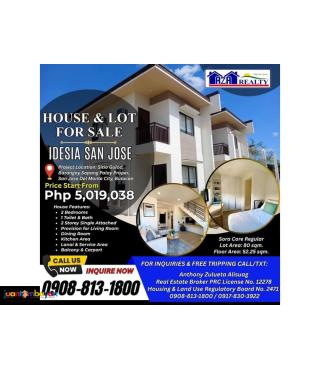 Idesia San Jose Sora 2BR Single Attached House And Lot For Sale