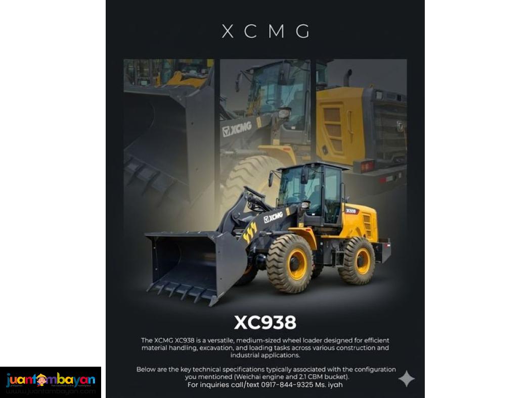 Xcmg Xc938 (Weichai engine) 2.1m³ 