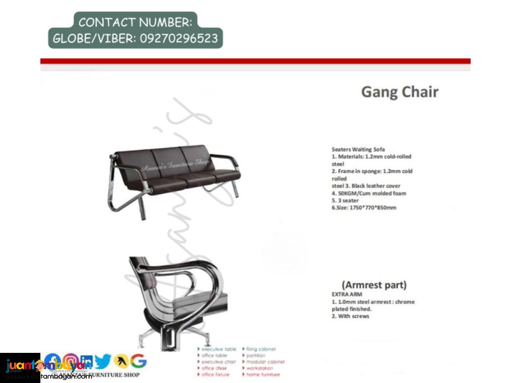 GANG CHAIR | HOME & OFFICE FURNITURE SHOP