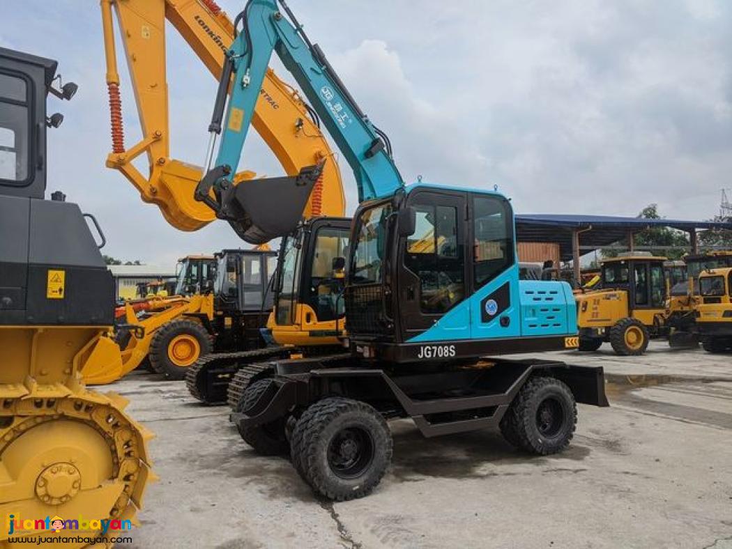 JINGGONG LG708S WHEEL TYPE BACKHOE 0.25CBM