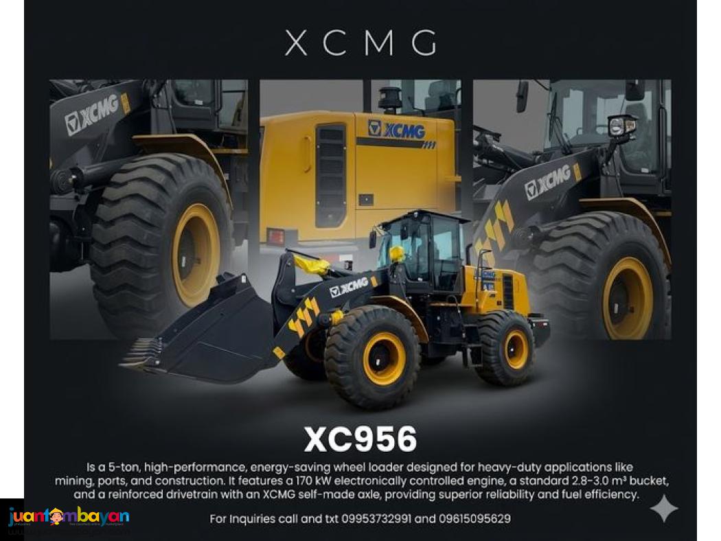 XCMG XC956 WHEEL LOADER 3CBM WEICHAI ENGINE