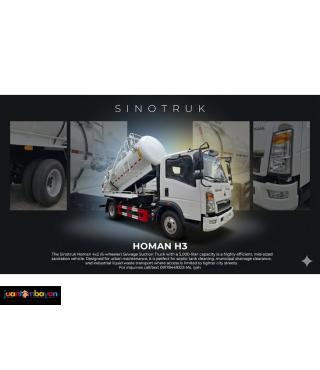 Brandnew Sinotruk Homan 4x2 Sewage Truck 5kl
