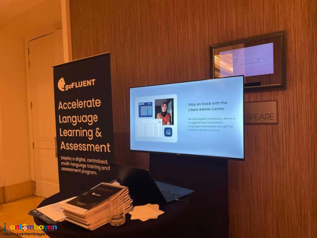 TV for RENT With Wall Bracket Stand