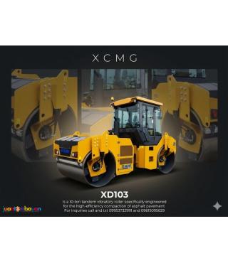 XCMG XD103 DOUBLE DRUM VIBRATORY ROLLER 10-TONS CUMMINS ENGINE