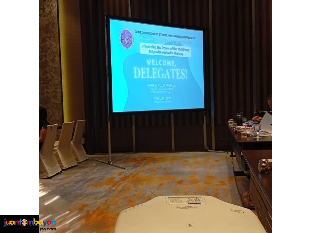 Projector for RENT With 6'X8' Screen