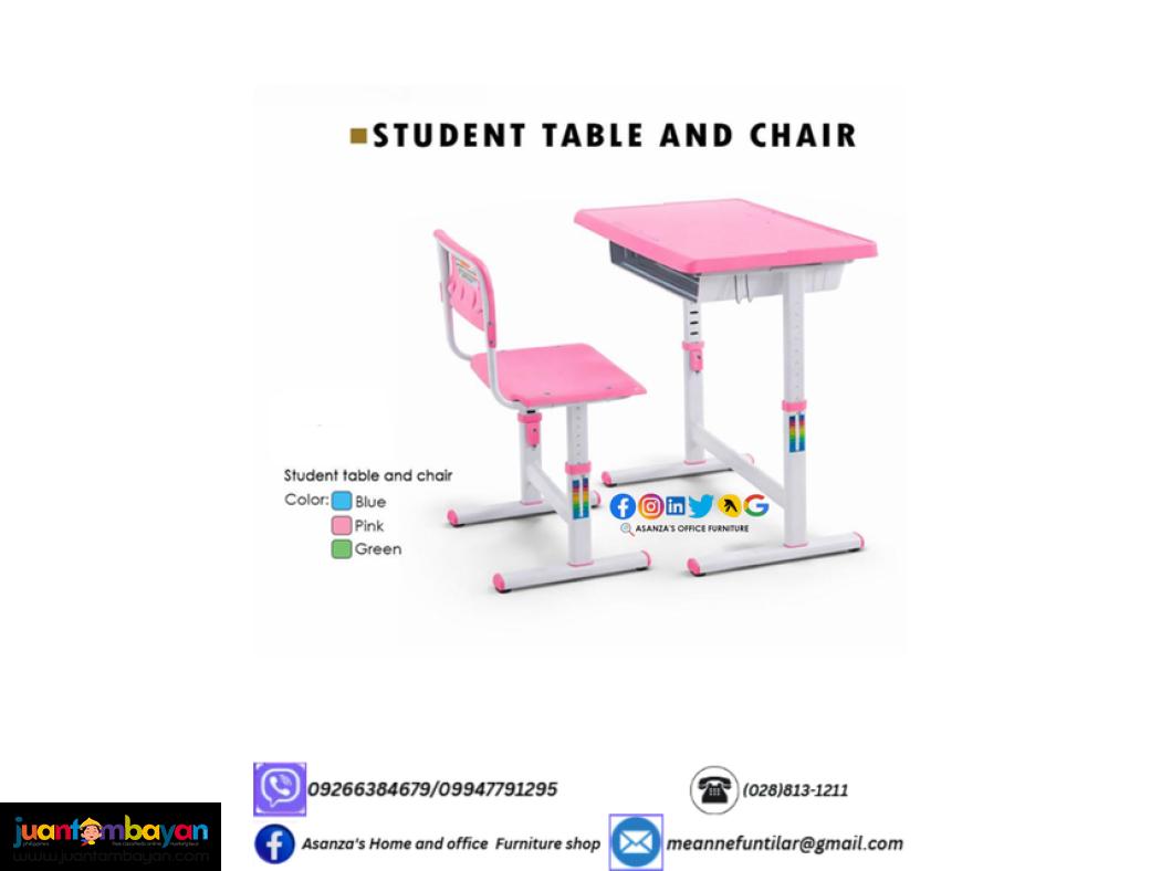 WOODEN AND PLASTIC SCHOOL TABLES AND CHAIR