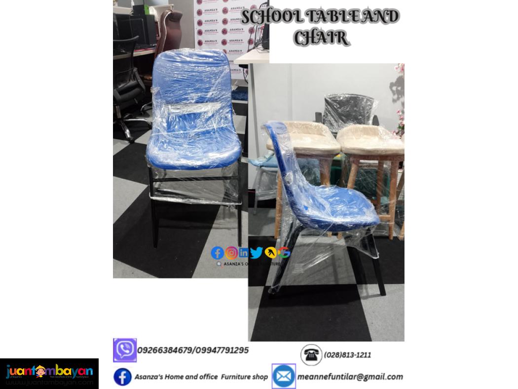 WOODEN AND PLASTIC SCHOOL TABLES AND CHAIR